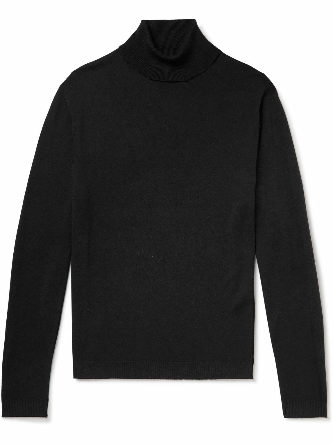 Massimo Alba - Wool Rollneck Sweater - Black Massimo Alba