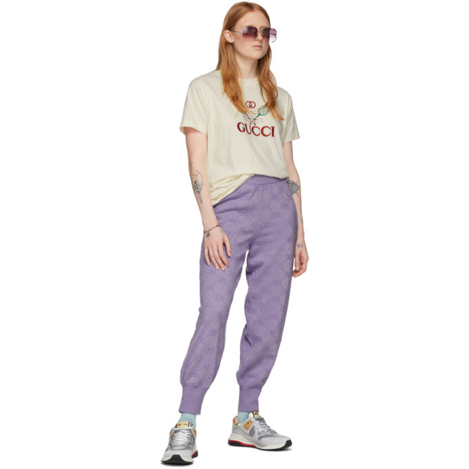 gucci purple sweatpants