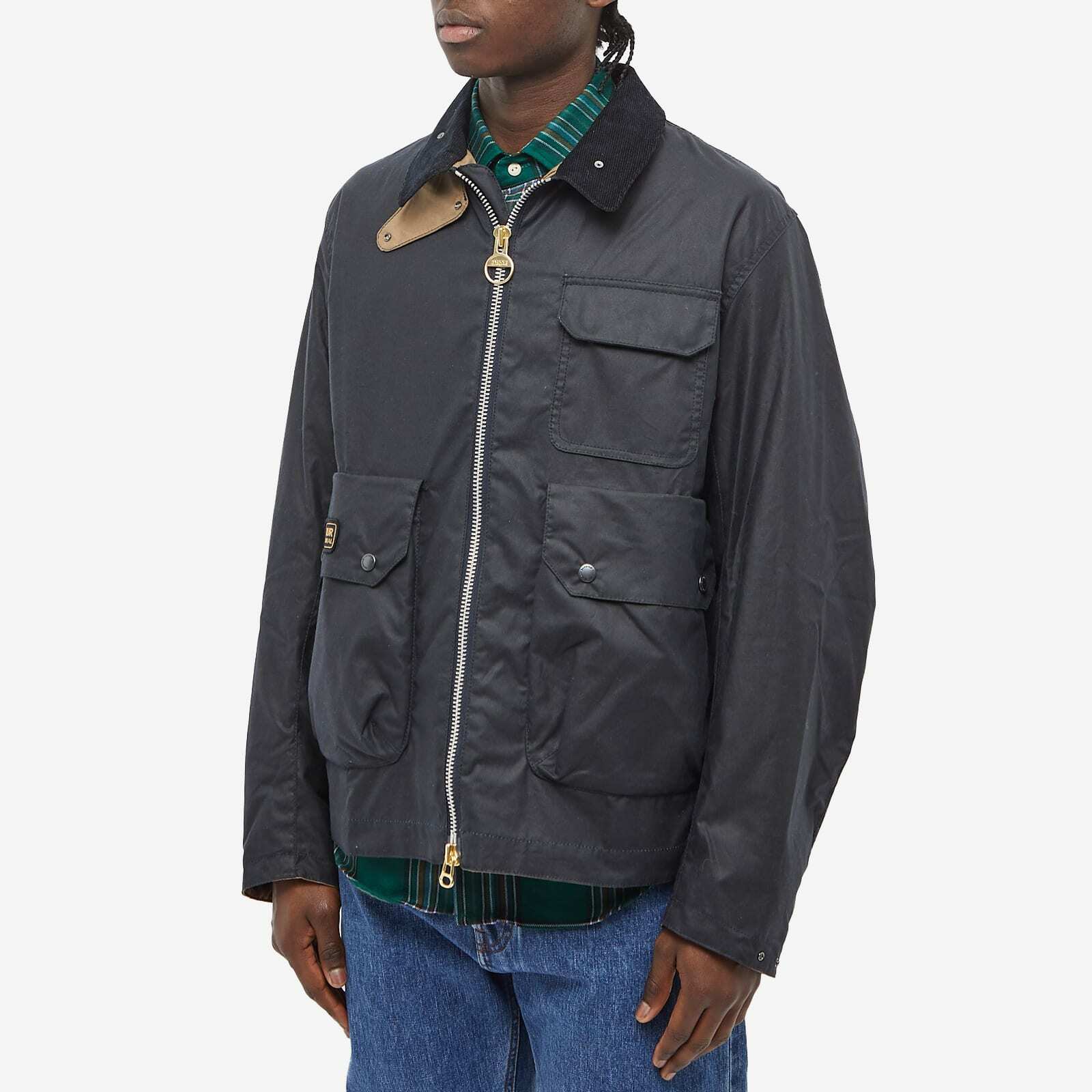 Barbour Men s International Harlow Wax Jacket In Navy Barbour barbour-men-s-international-harlow-wax-jacket-in-navy-barbour