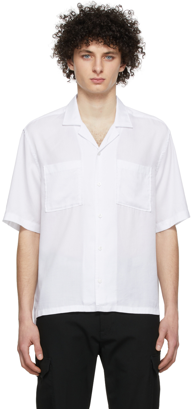 Boss White Twin Pocket Short Sleeve Shirt BOSS