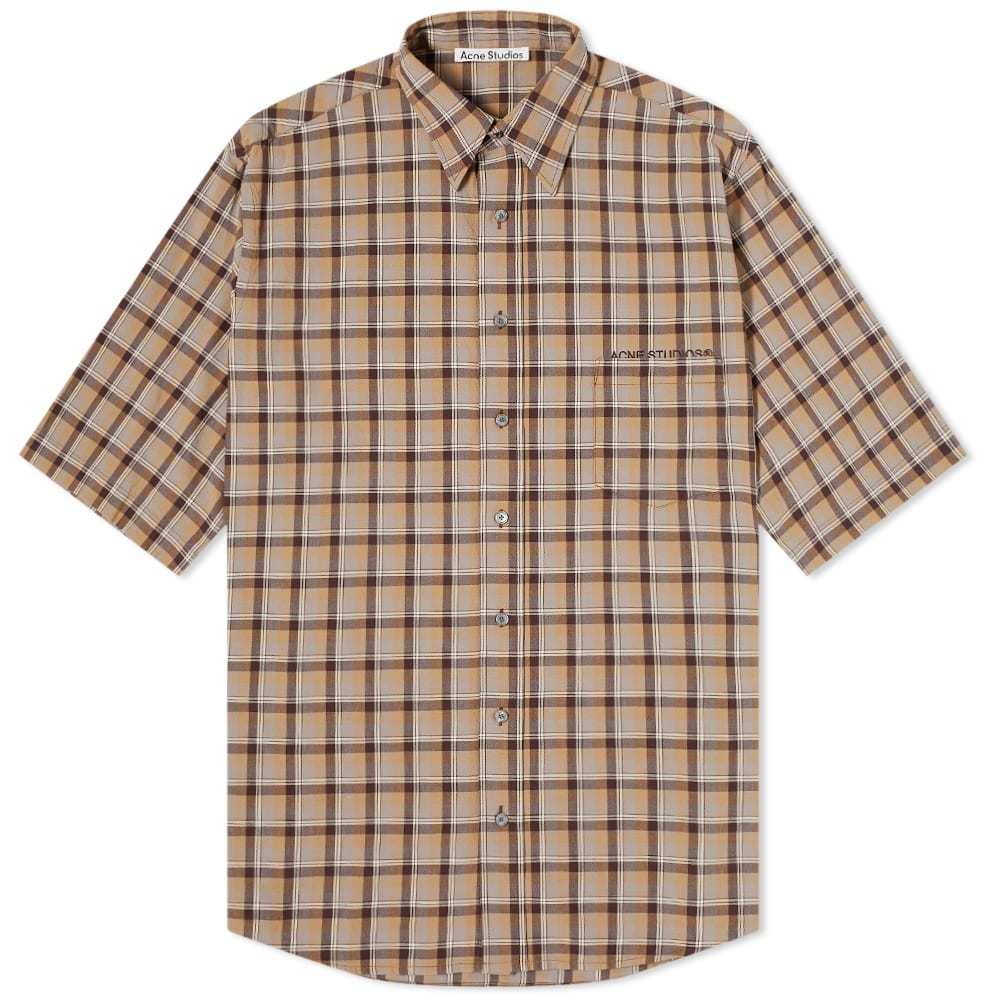 Acne Studios Sandros Short Sleeve Dry Co Check Shirt Acne Studios