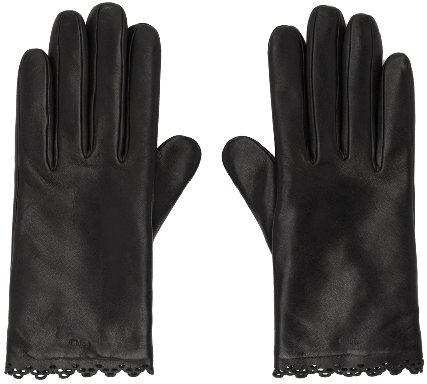 Issey Miyake Black A-POC Misty Gloves Issey Miyake Men