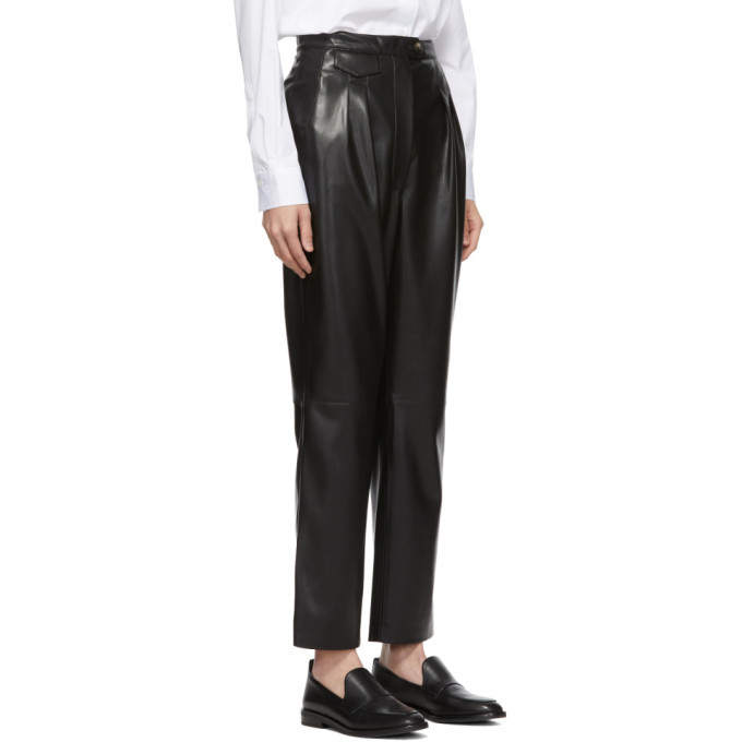 Nanushka Black Mitsu Cigarette Trousers Nanushka