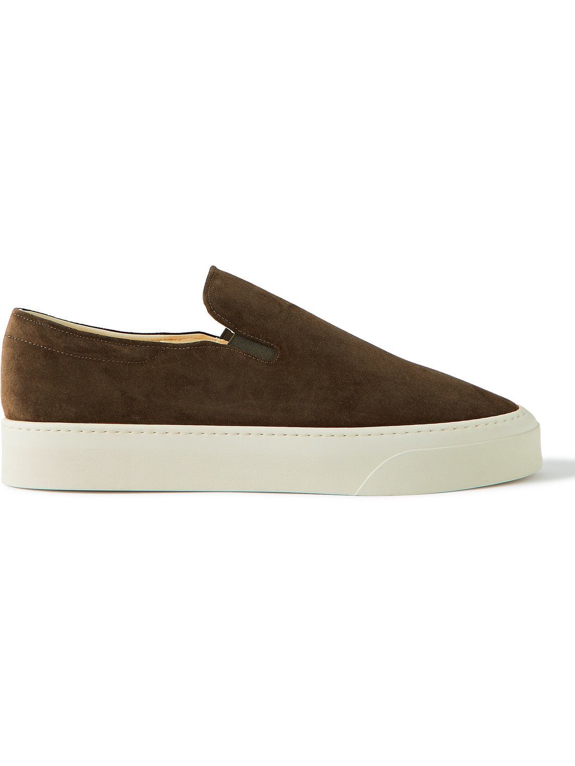 The Row - Dean Suede Slip-On Sneakers - Green The Row