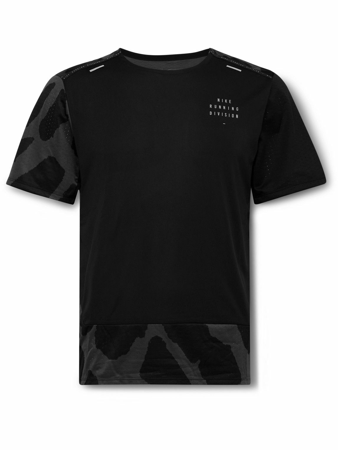 Photo: Nike Running - Rise 365 Run Division Printed Dri-FIT T-Shirt - Black