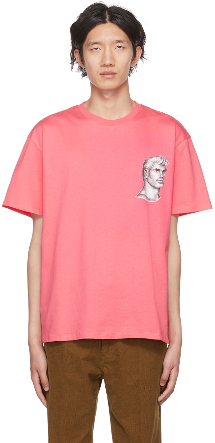 JW Anderson Pink Tom of Finland T-Shirt JW Anderson