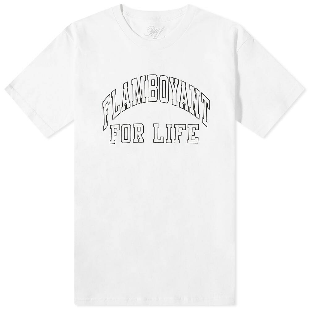 Pleasures Men's Big L Flamboyant T-Shirt in White PLEASURES