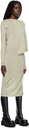 Rick Owens Off-White Cape Midi Dress