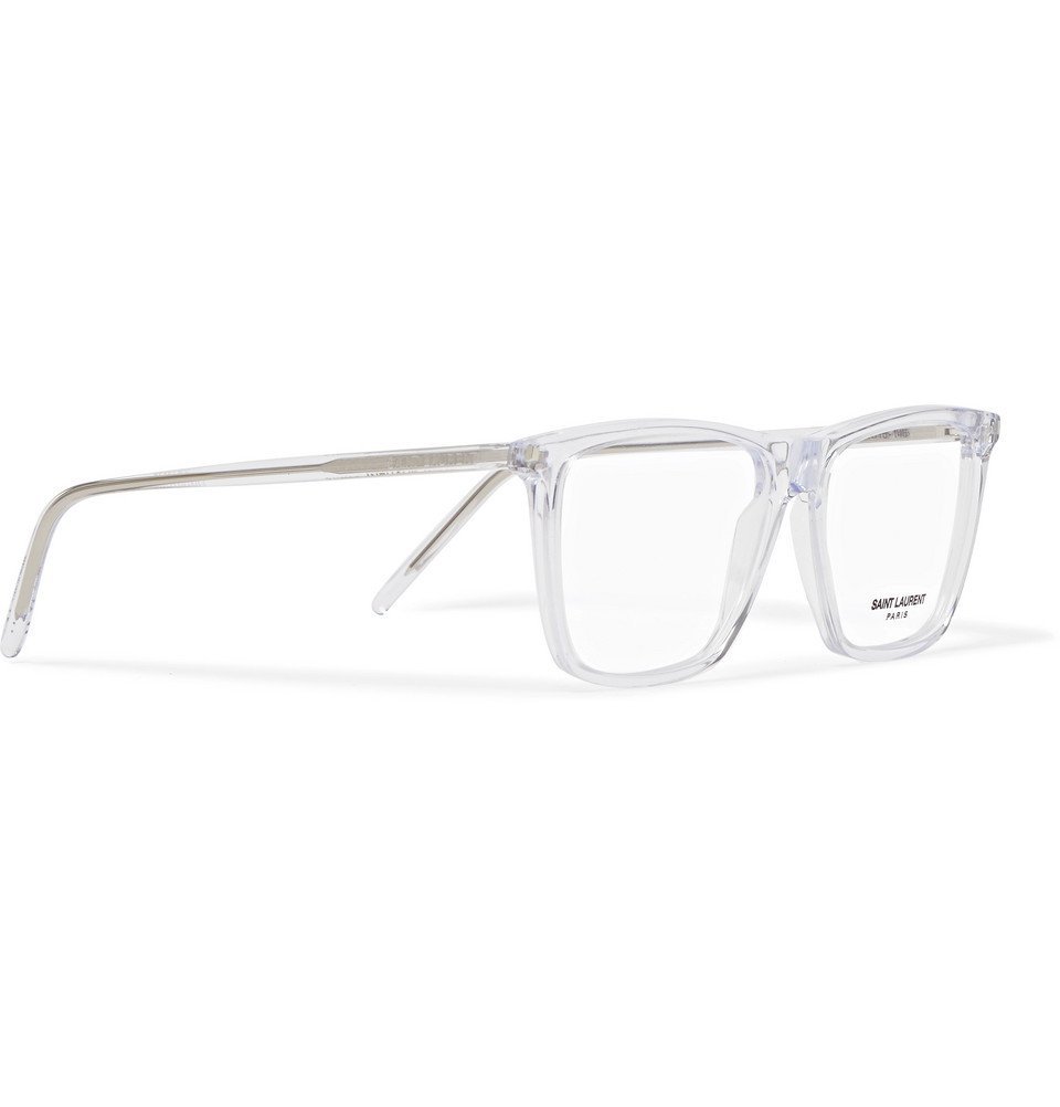 saint laurent square acetate optical glasses