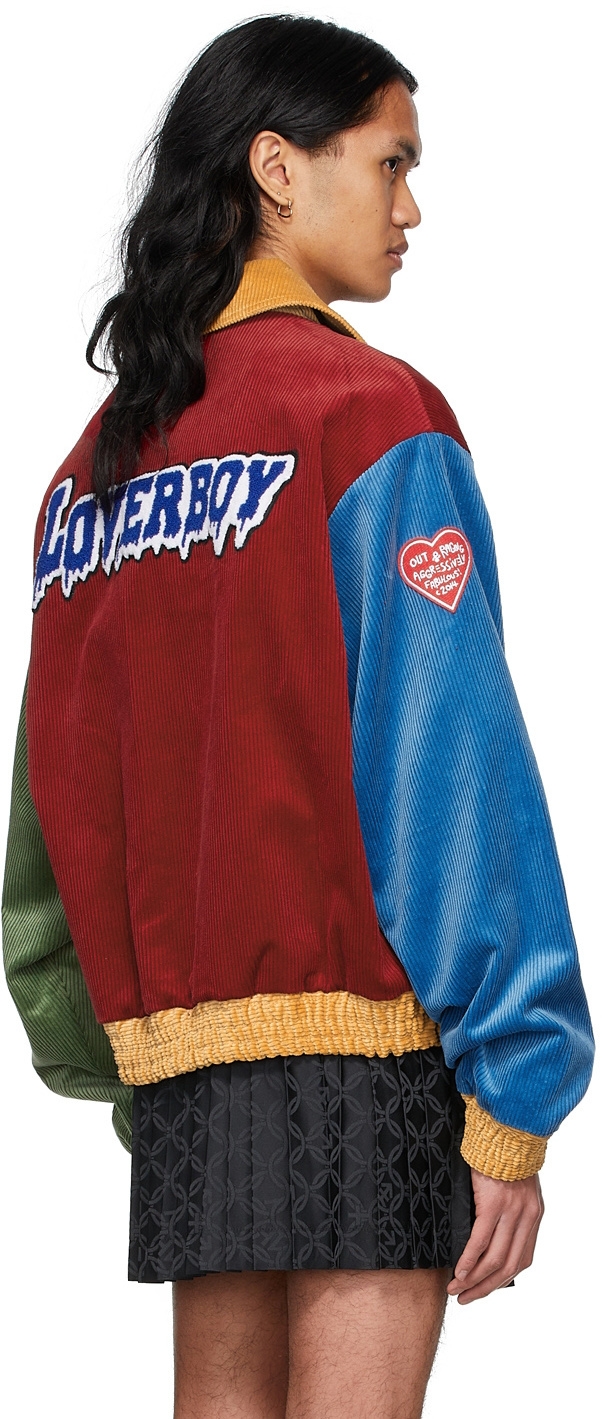 Charles Jeffrey Loverboy Red Varsity Jacket Charles Jeffrey Loverboy