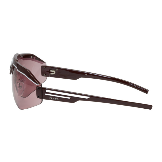 Prada Pink and Red Runway Sunglasses Prada