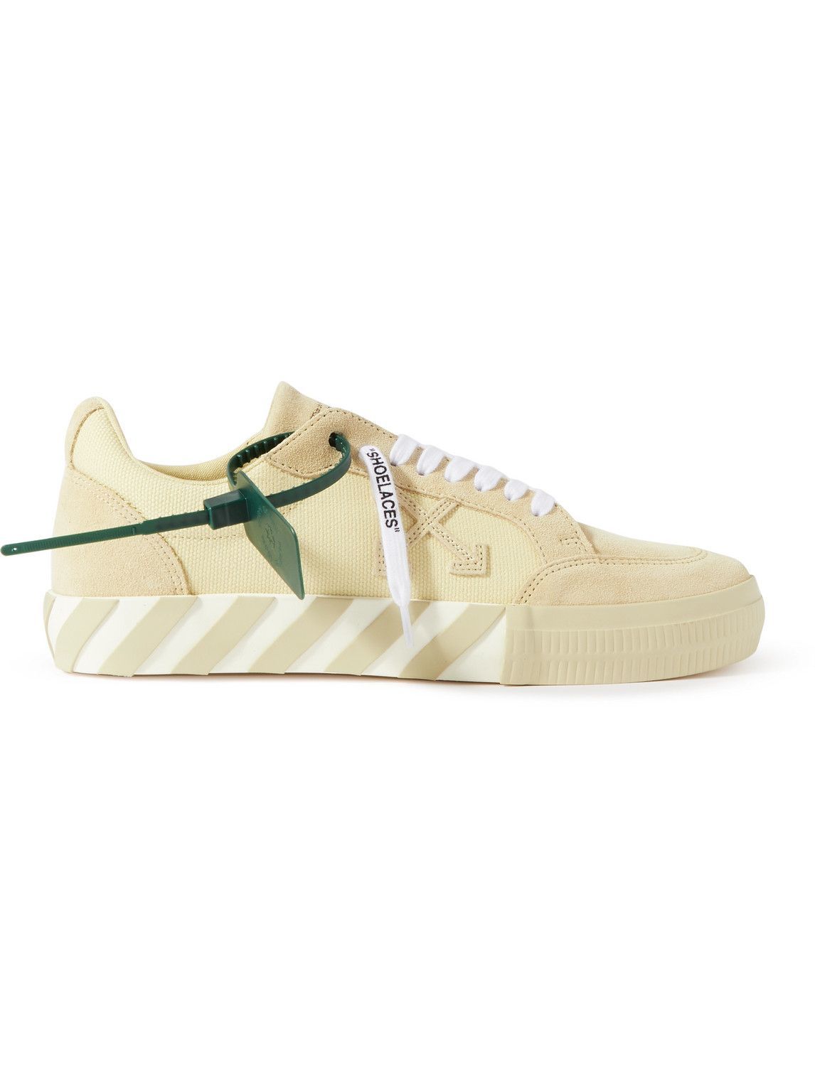 Off-White - Canvas and Suede Sneakers - Neutrals Off-White