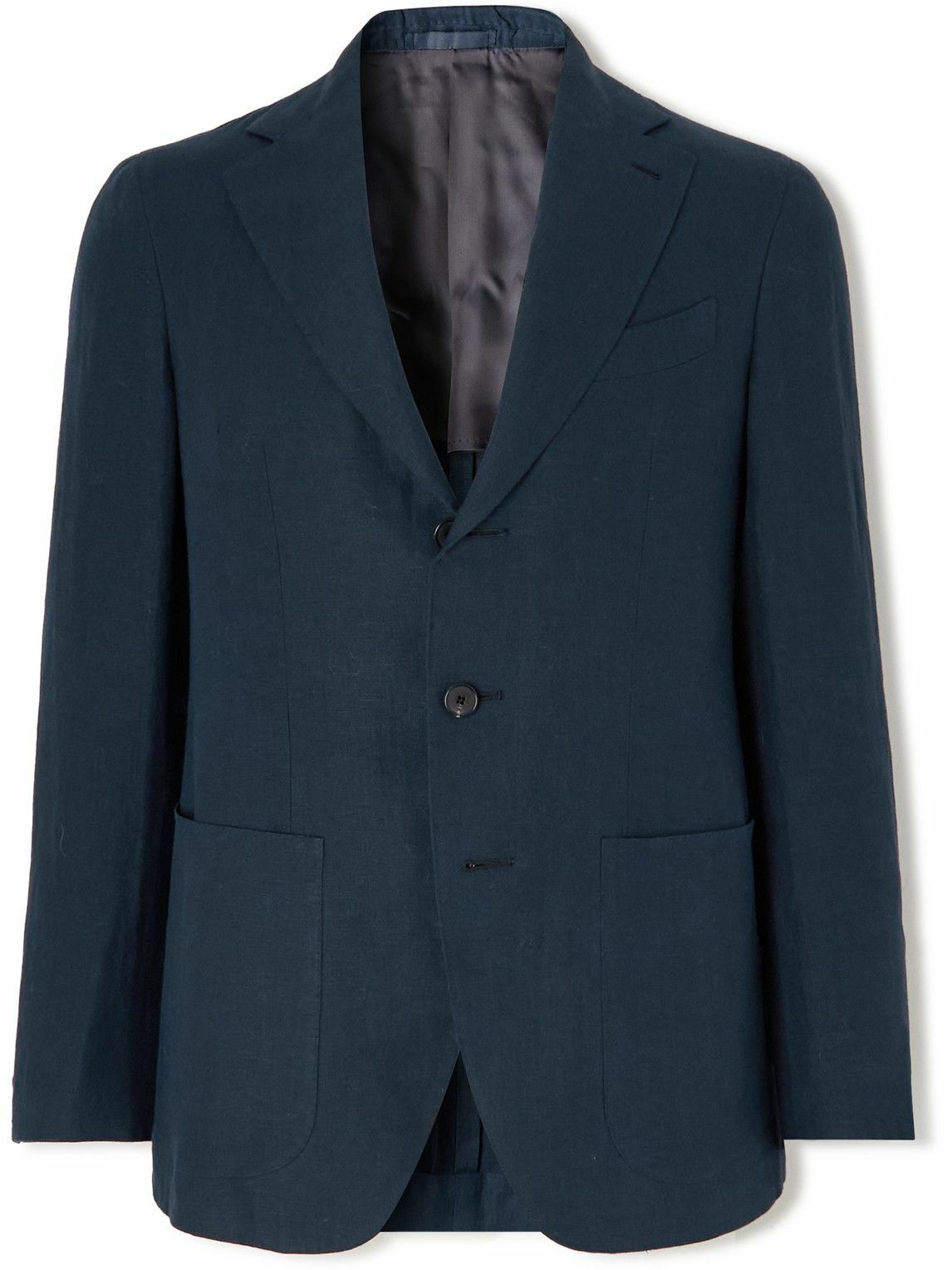 Caruso - Navy Aida Slim-Fit Wool and Mohair-Blend Suit Jacket