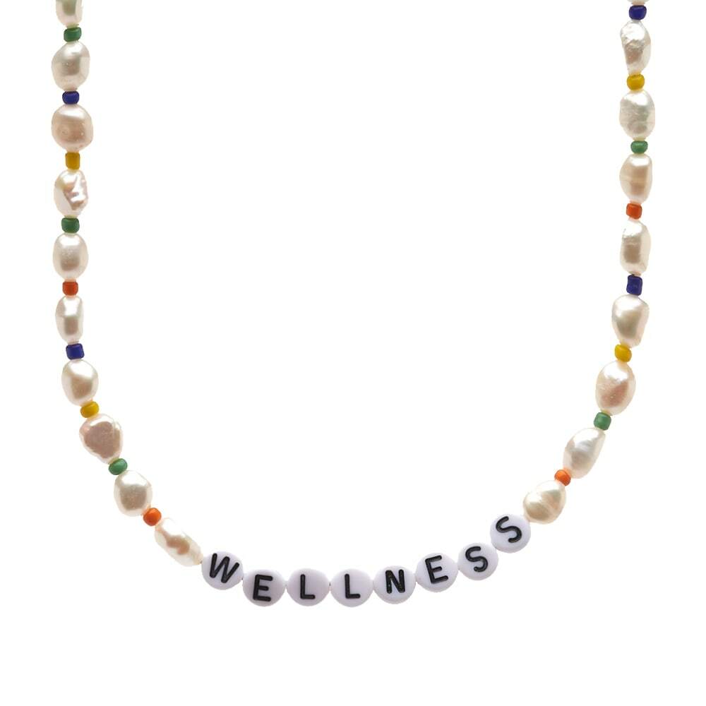 Photo: Sporty & Rich Wellness Pearl & Bead Necklace