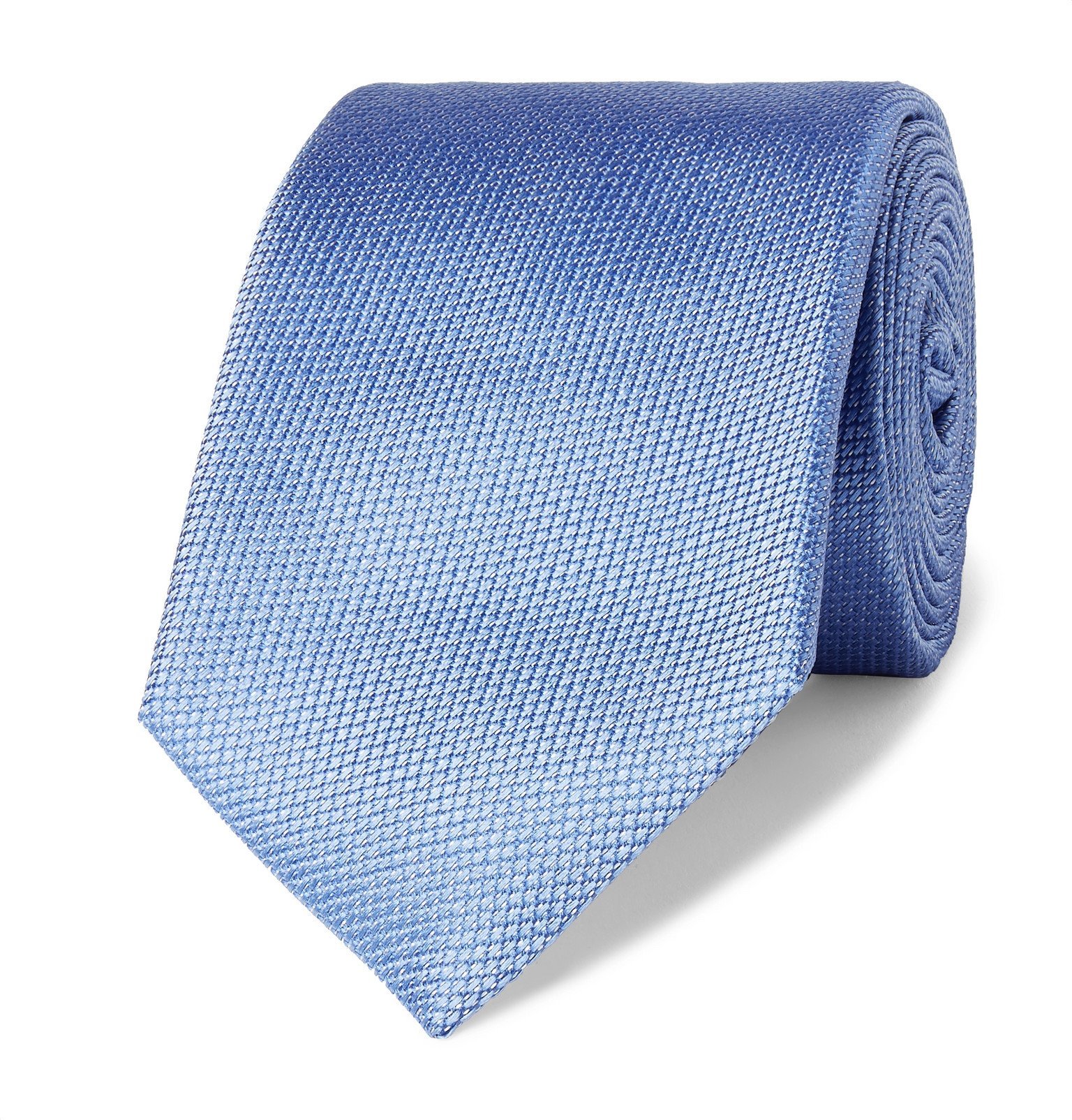 Canali - 8cm Silk-Jacquard Tie - Blue Canali