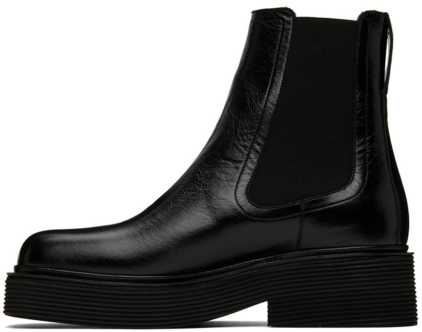 Marni Black Shiny Chelsea Boots Marni