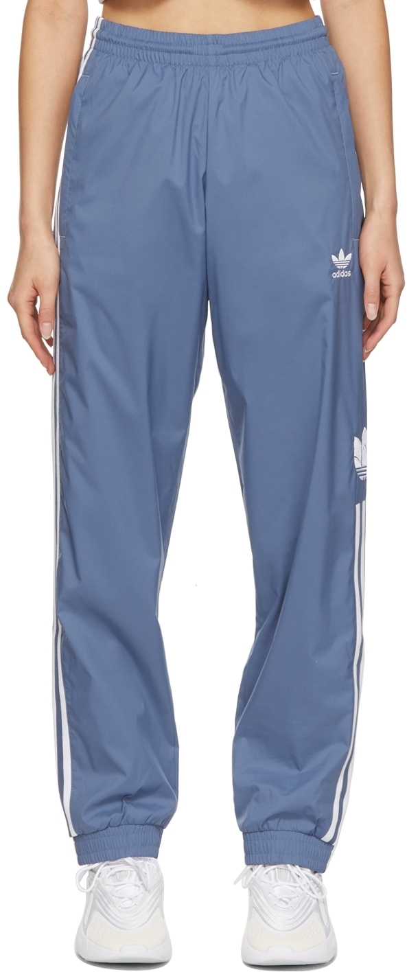 adidas Originals Blue Adicolor 3D Trefoil 3-Stripes Track Pants adidas ...