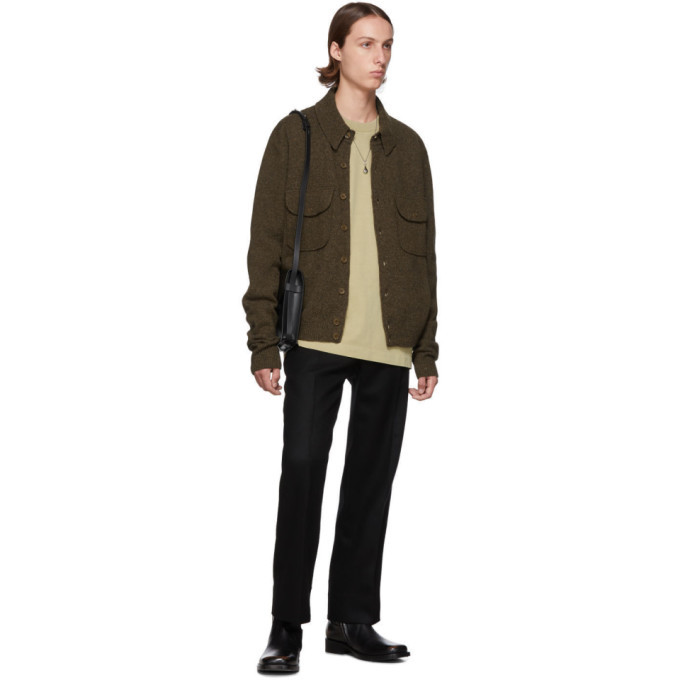 Lemaire Brown Knitted Military Shirt 