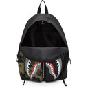BAPE Black and Camo Shark Day Backpack