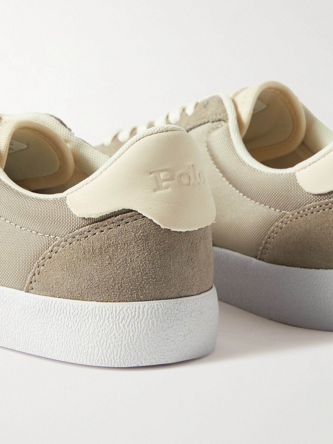 Polo Ralph Lauren - Court Vulc Leather, Suede and Canvas Sneakers - Gray Polo  Ralph Lauren