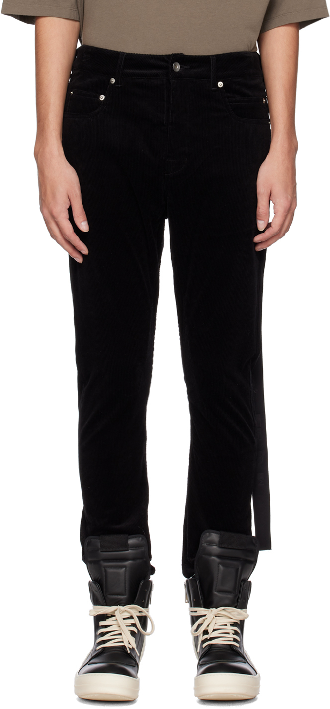 Rick Owens Drkshdw Detroit Cut Jeans Black Rick Owens Drkshdw