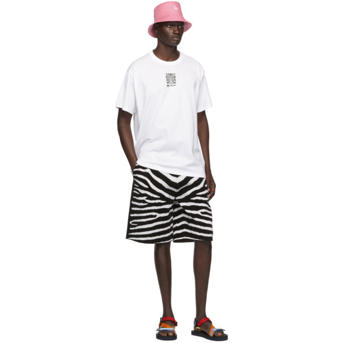 Burberry White Zebra T-Shirt Burberry