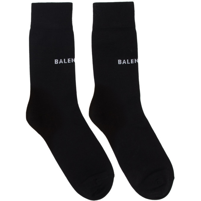 Balenciaga Black New Logo Socks Balenciaga