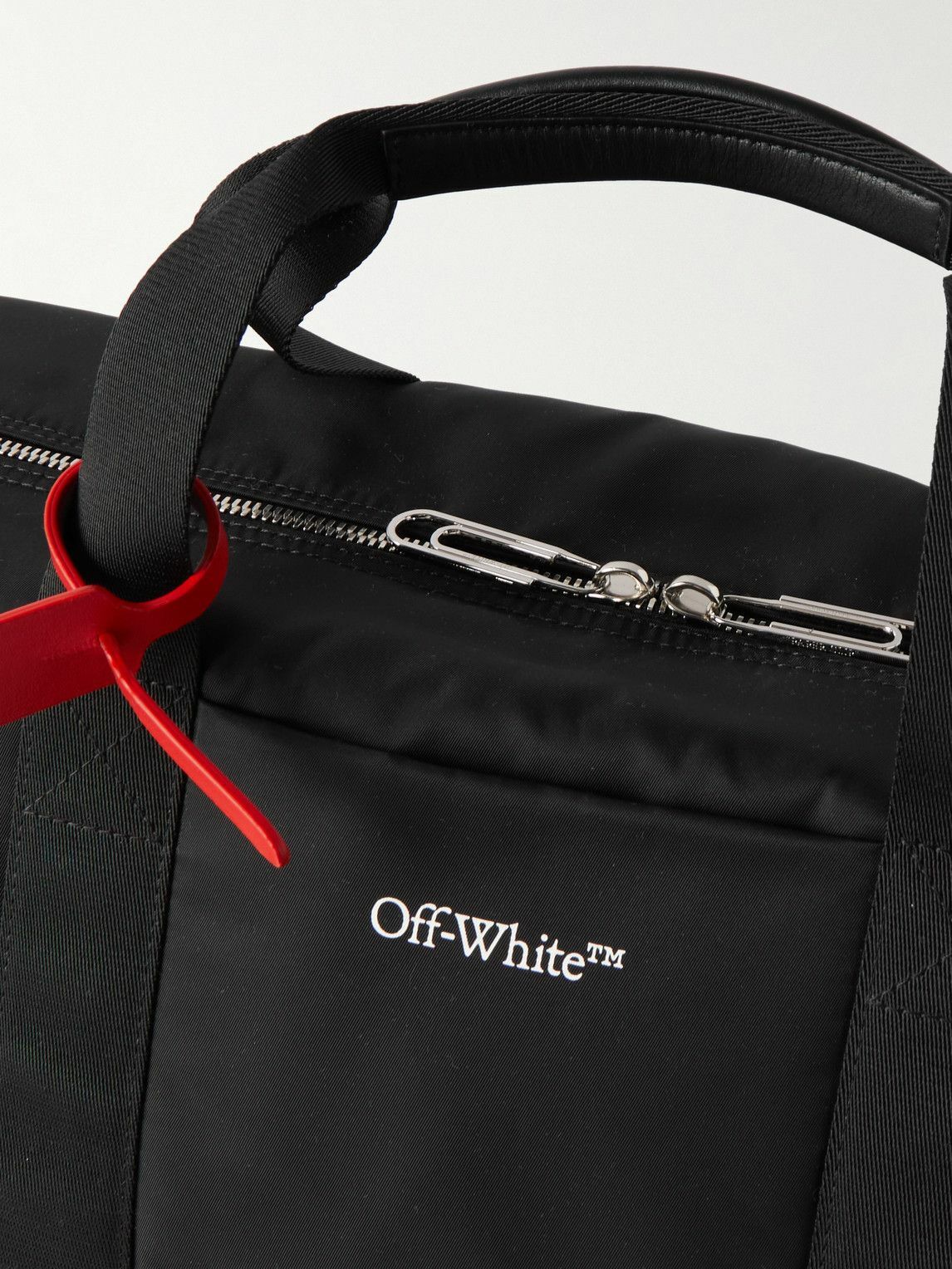 OffWhite Hard Core LogoAppliquéd Shell Duffle Bag OffWhite