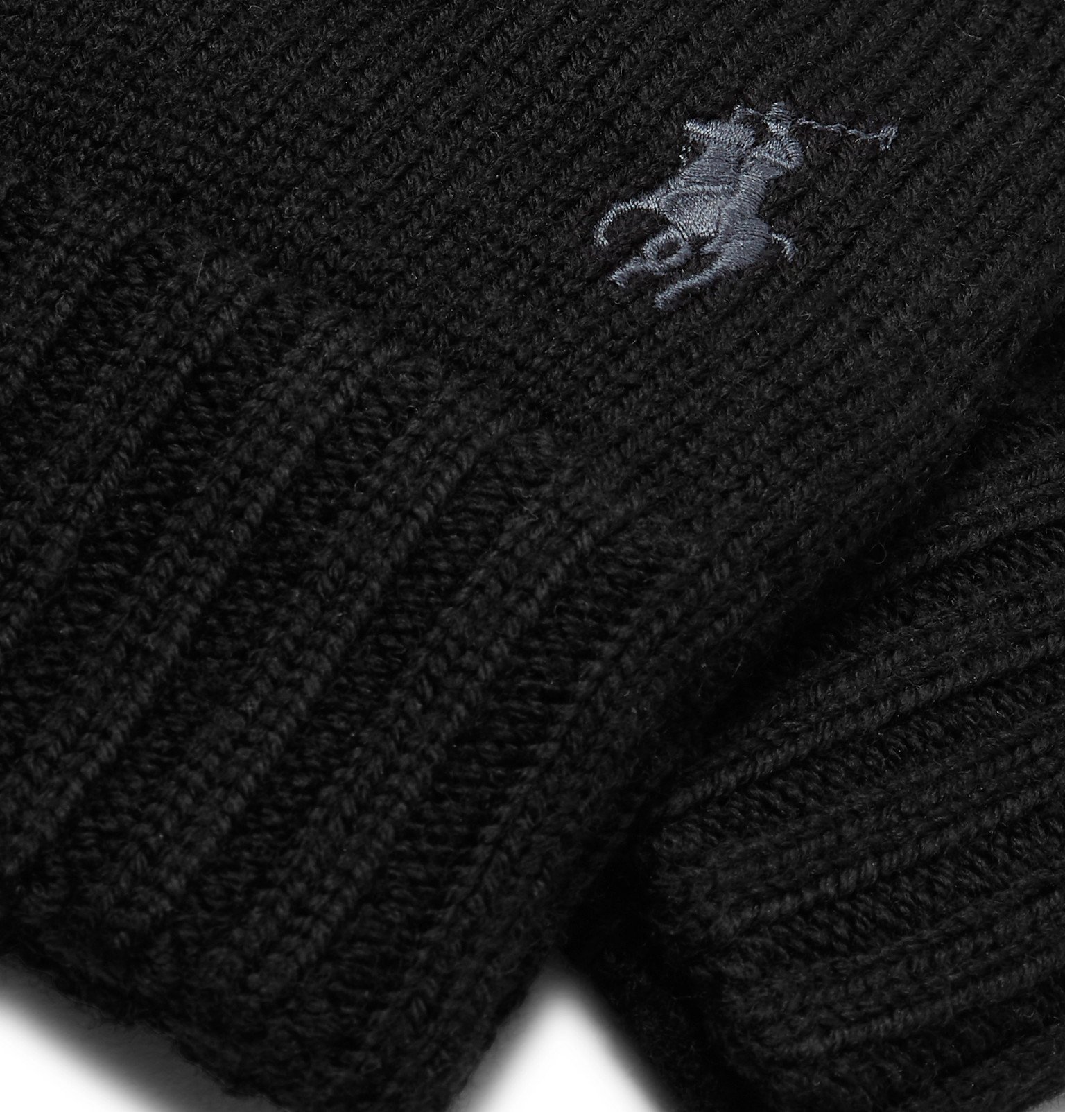 polo ralph lauren merino beanie black