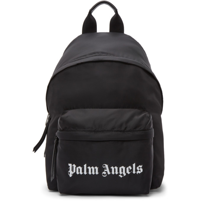 Palm Angels Black Small Backpack Palm Angels