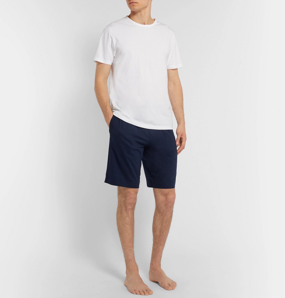 Polo Ralph Lauren SlimFit CottonJersey Pyjama Shorts Navy Polo