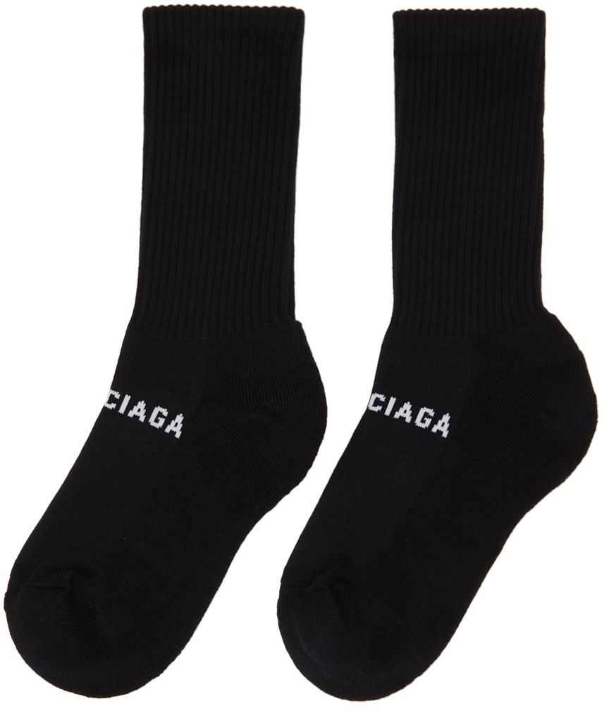 Balenciaga Black & White Mold Socks Balenciaga