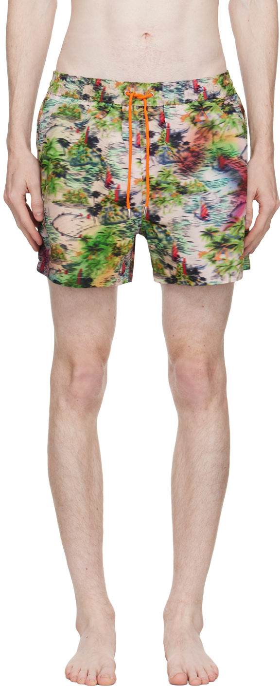 Paul Smith Multicolor Fish Swim Shorts Paul Smith