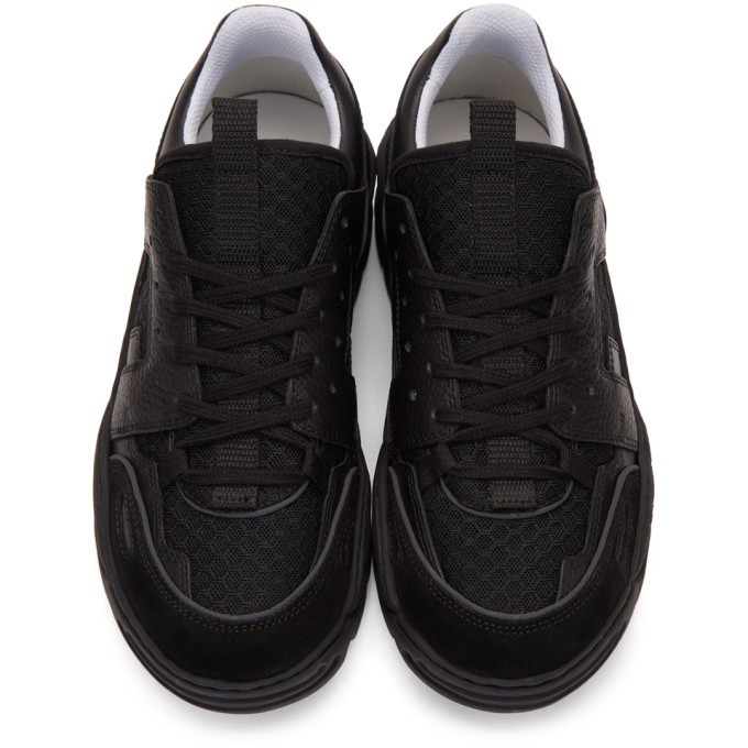 AMI Alexandre Mattiussi Black Running Lucky 9 Sneakers AMI Alexandre ...