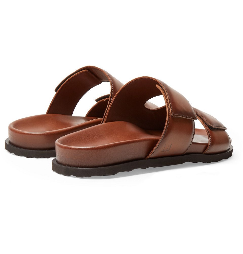 Dunhill - Leather Slides - Brown Dunhill
