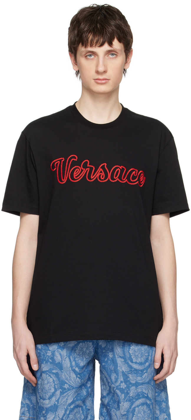 Versace Black Varsity T-Shirt Versace