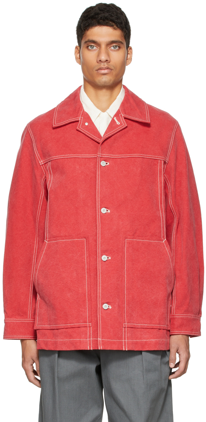 red canvas jacket