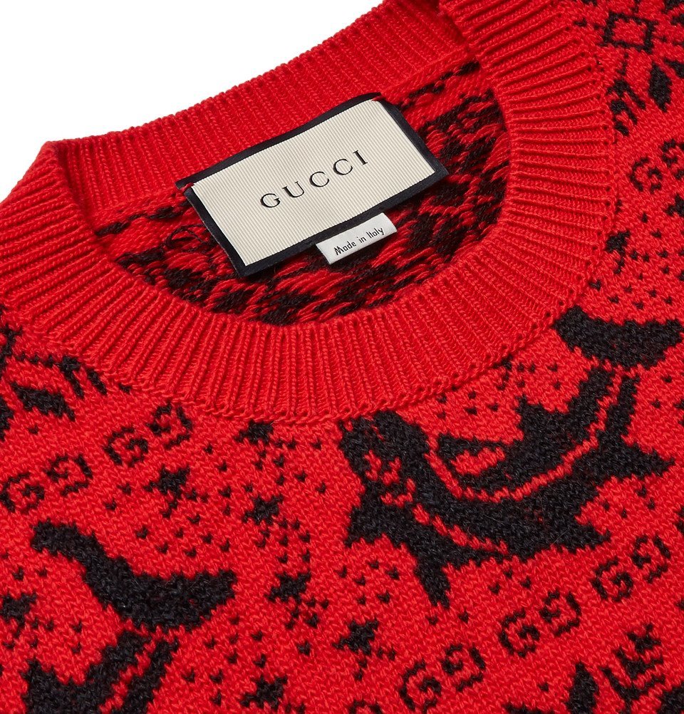 red gucci sweater men