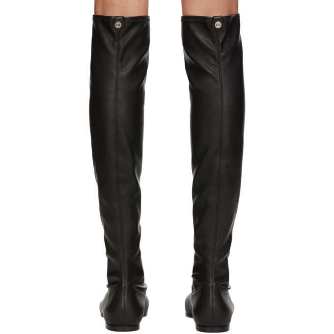 Giuseppe Zanotti Black Leather Stretch Tall Boots Giuseppe Zanotti