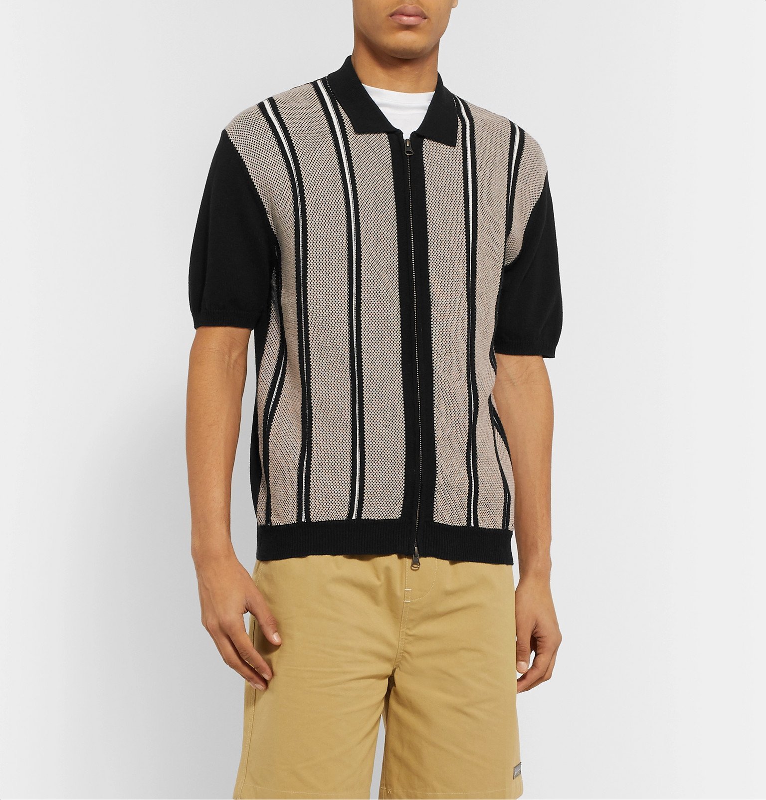 beams plus zip polo