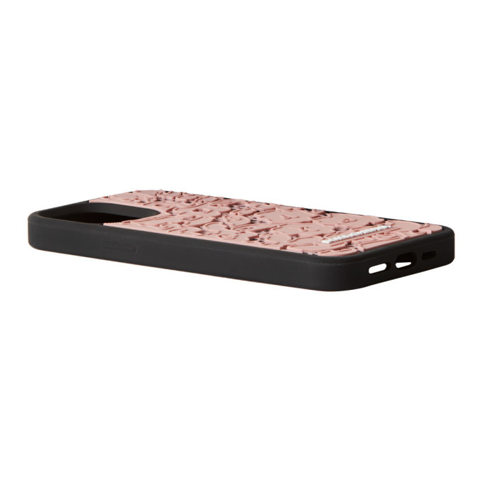 Dolce and Gabbana Black and Pink Lace iPhone 12 Pro Max Case Dolce & Gabbana