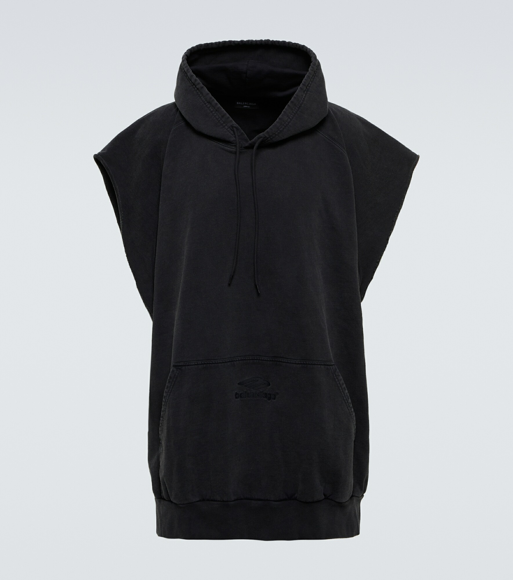 Balenciaga - 3B Sport sleeveless cotton hoodie Balenciaga