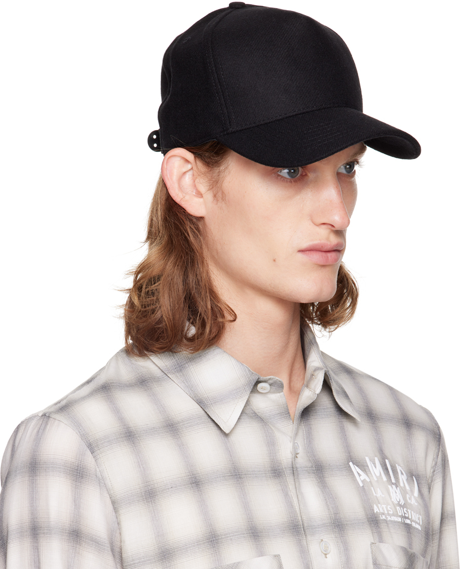 AMIRI Black Brushed Pin Cap Amiri