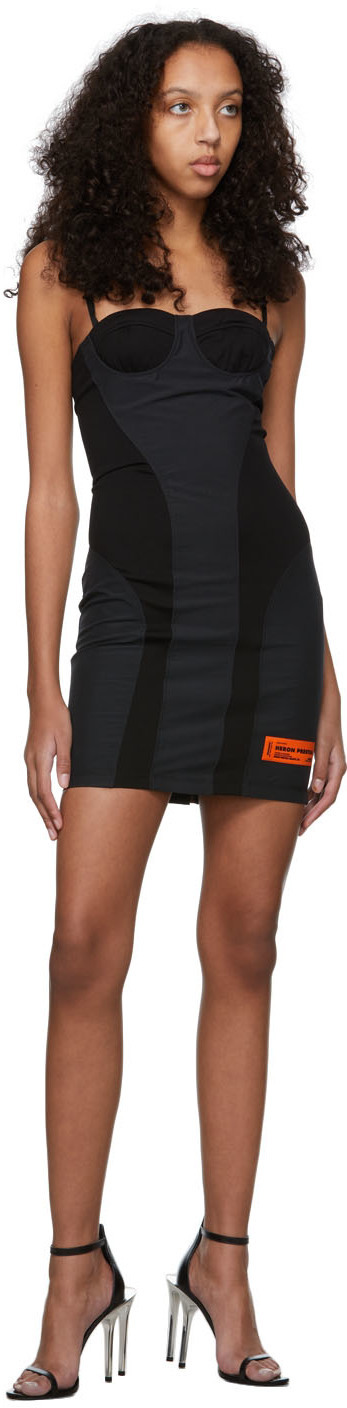 calvin klein x heron preston corset dress heavy knit