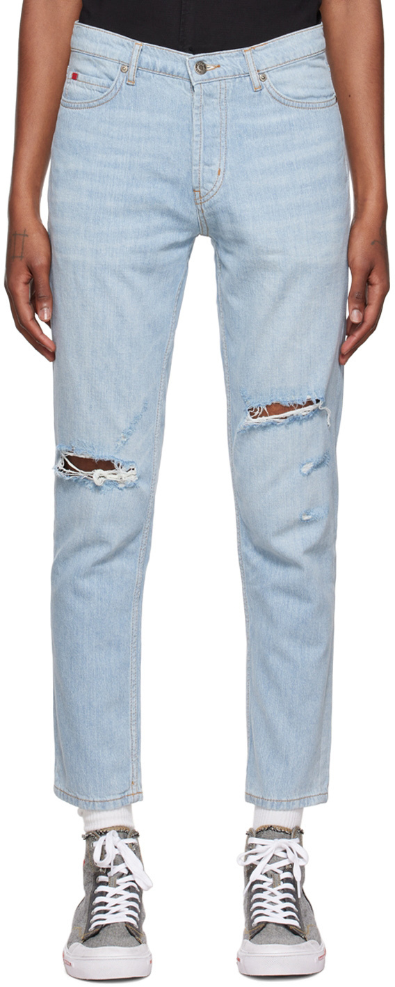 Mens Clothing Jeans Tapered jeans HUGO 634 Tapered Denim Jeans in Blue for Men 