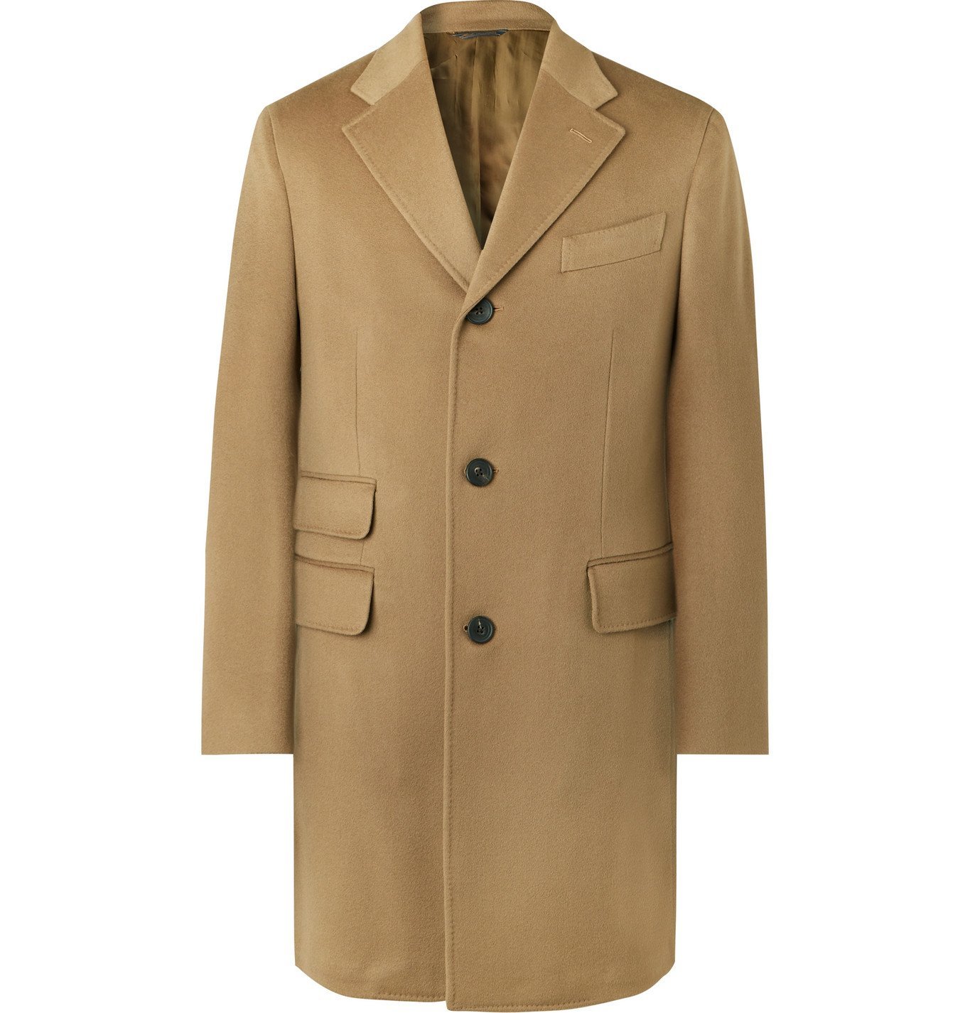 Thom Sweeney - Slim-Fit Wool and Cashmere-Blend Overcoat - Brown Thom ...