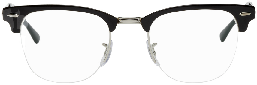 Ray-Ban Black Clubmaster Semi-Rimless Glasses Ray Ban