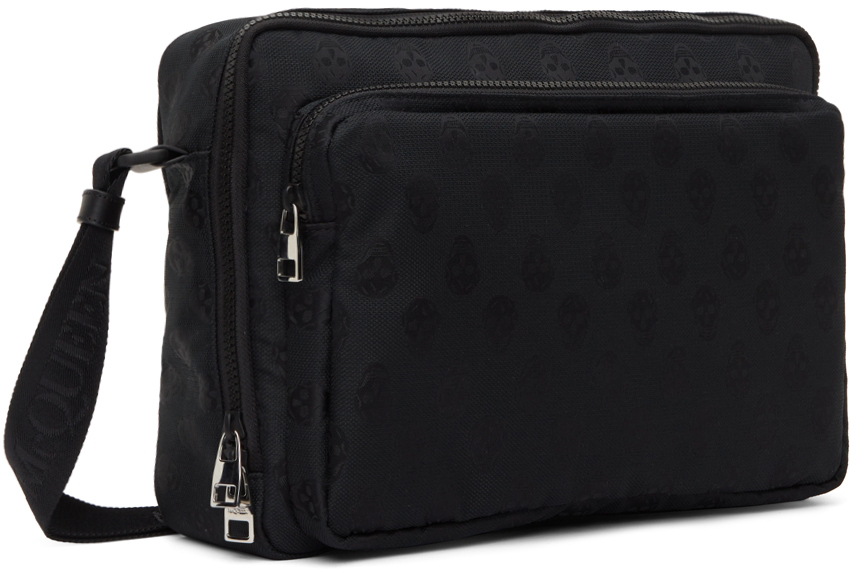 Alexander McQueen Black Urban Biker Messenger Bag Alexander McQueen