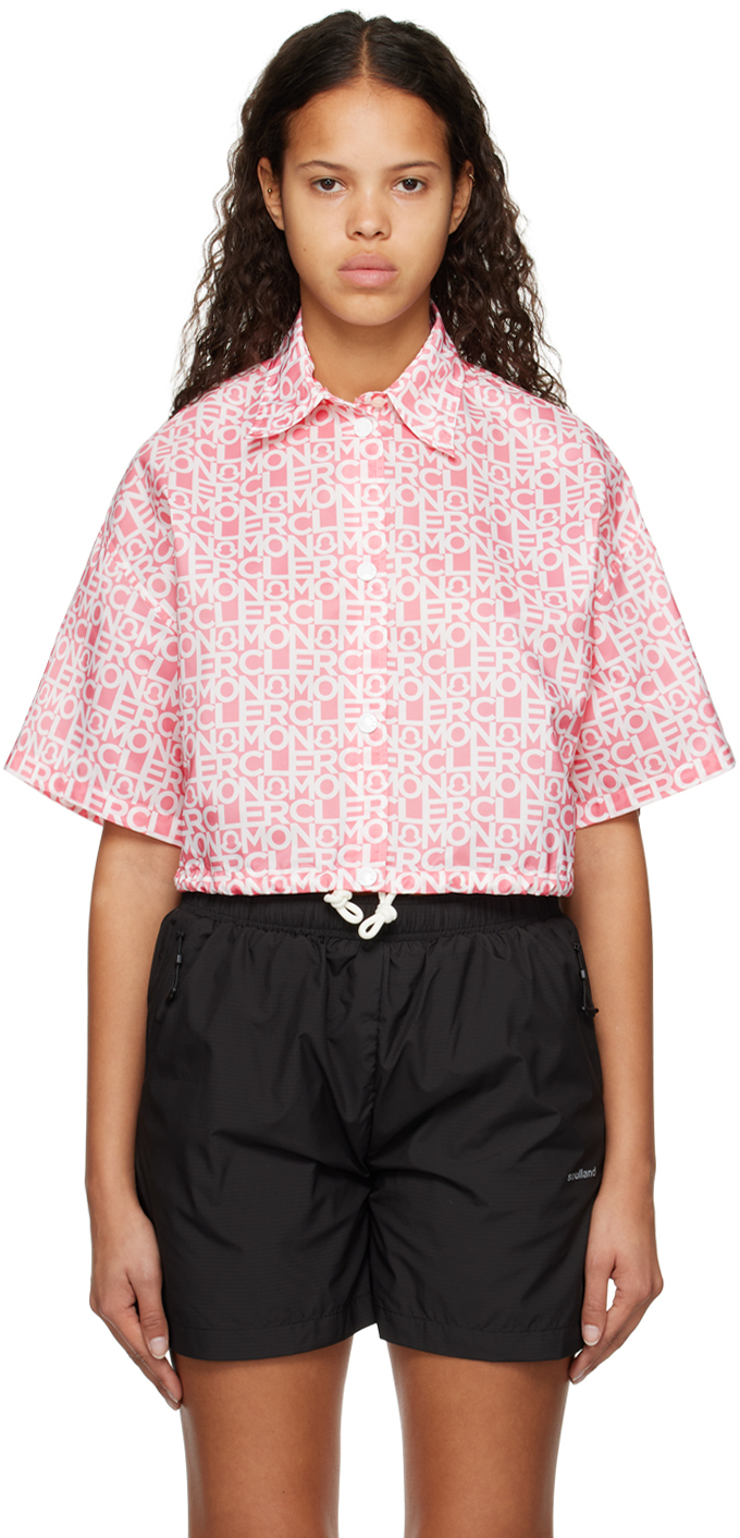 Moncler Pink Printed Shirt Moncler