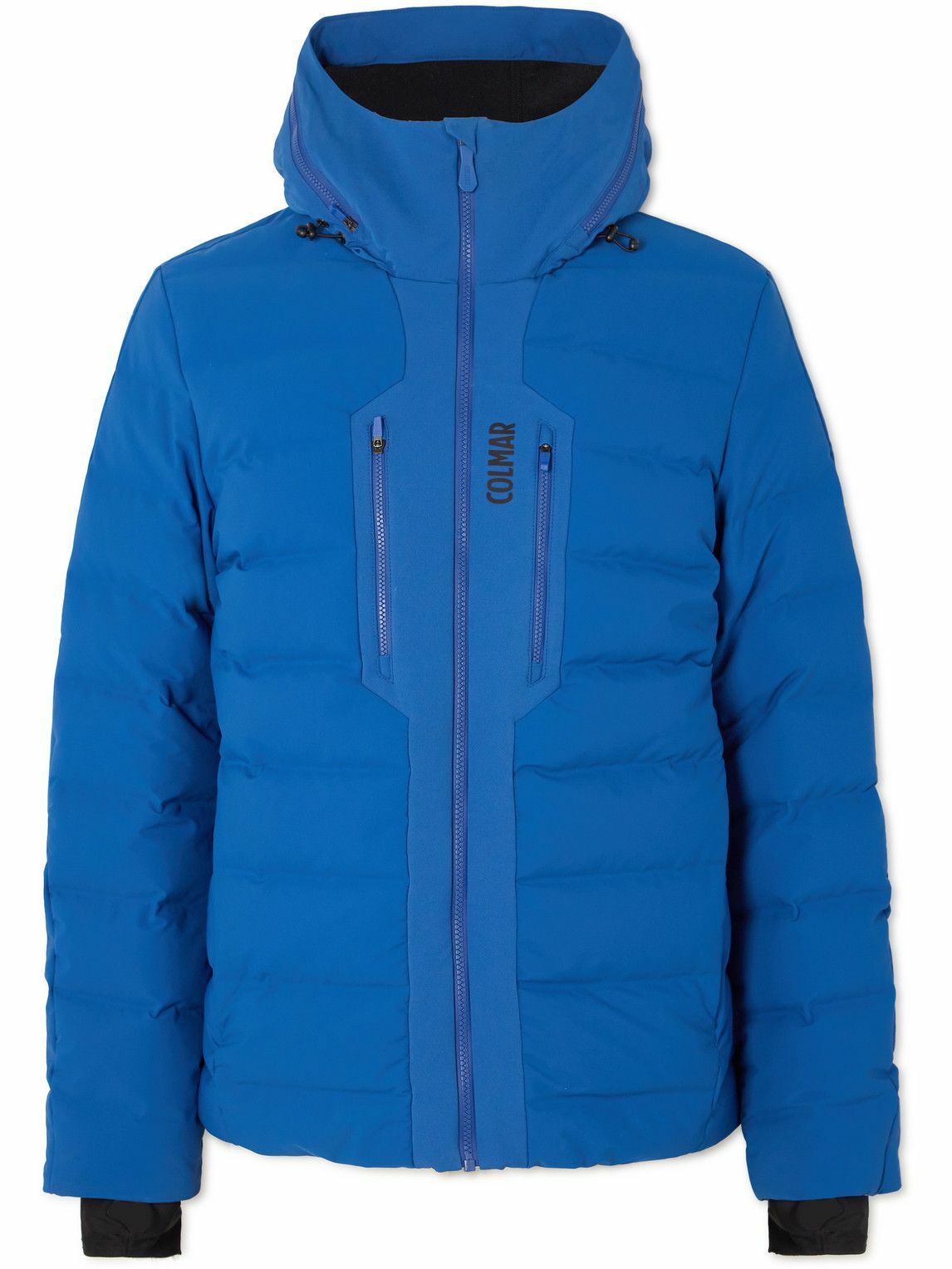 Colmar - Logo-Print Quilted Hooded Down Ski Jacket - Blue Colmar A.G.E ...